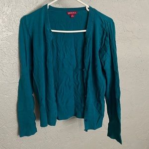 Marona Teal Cardigan Small